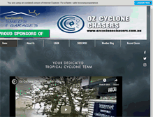 Tablet Screenshot of ozcyclonechasers.com.au
